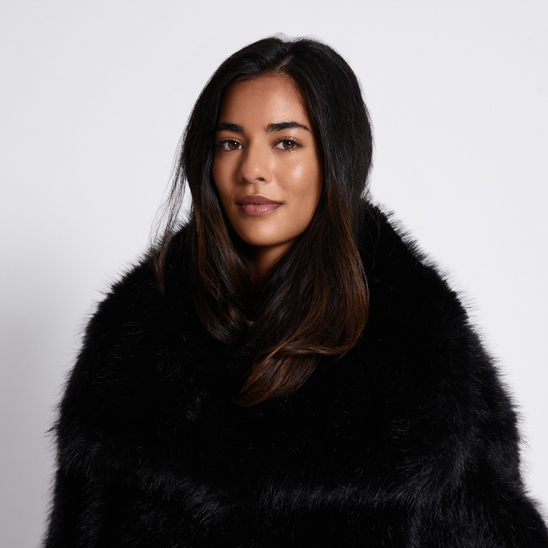 Faux fur jacket "Nathalie"
